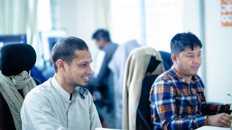 An Indian professional at work